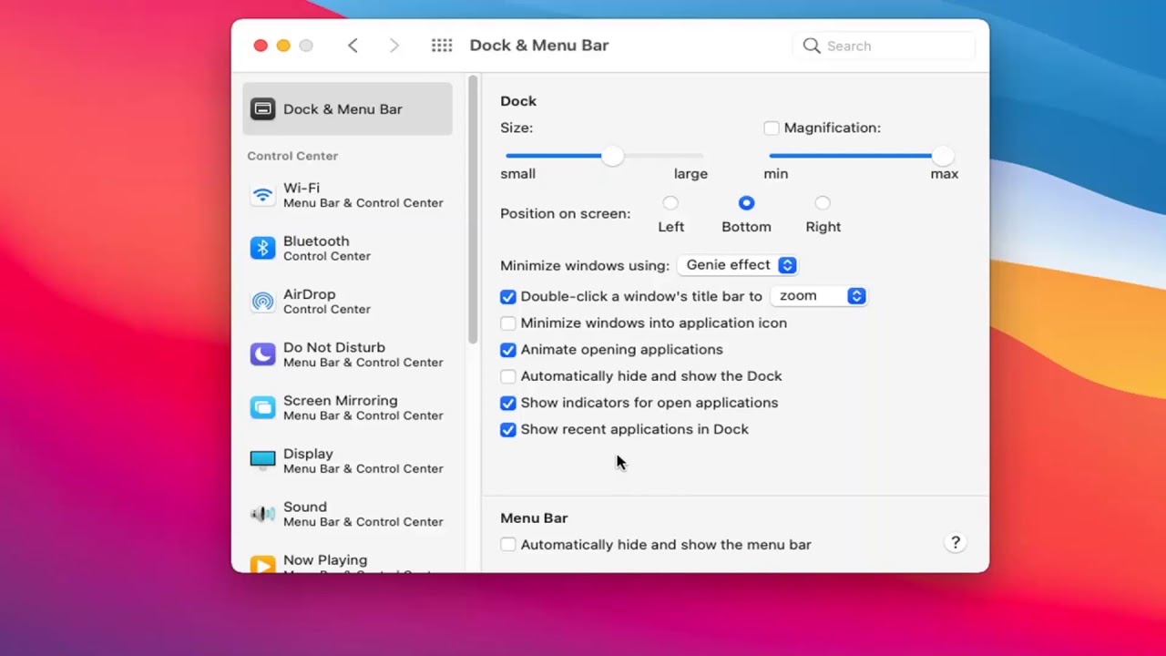 mac os menu bar for windows